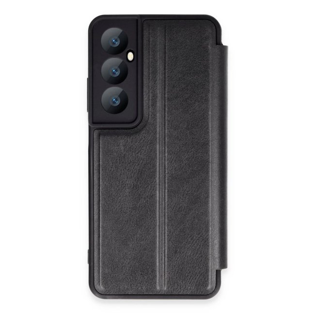 Realme C65 Kılıf Flip Cover - Siyah