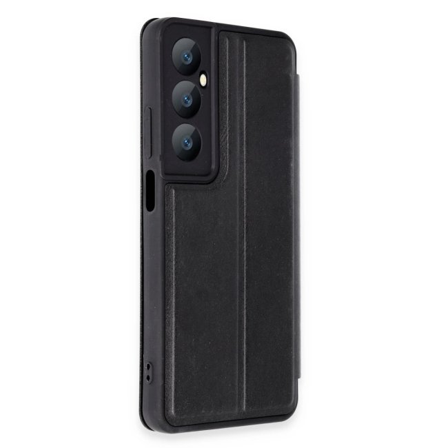 Realme C65 Kılıf Flip Cover - Siyah