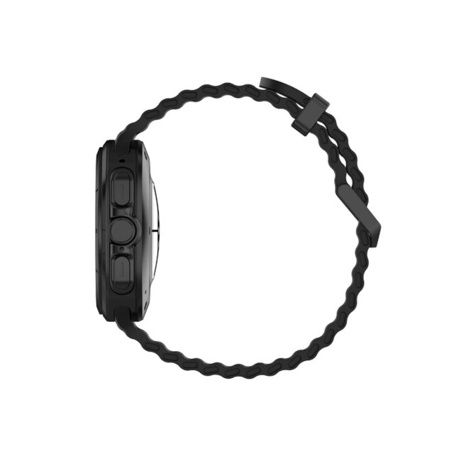 Watch 7 Ultra Kr417 Rug Silikon Kordon - Siyah