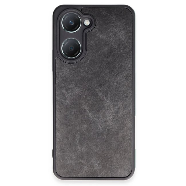 Vivo Y18 Kılıf Aras Deri Kapak - Siyah