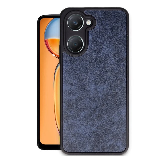 Vivo Y18 Kılıf Aras Deri Kapak - Lacivert