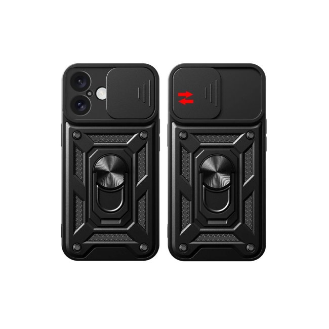 İphone 16 Kılıf Pars Lens Yüzüklü Silikon - Yeşil