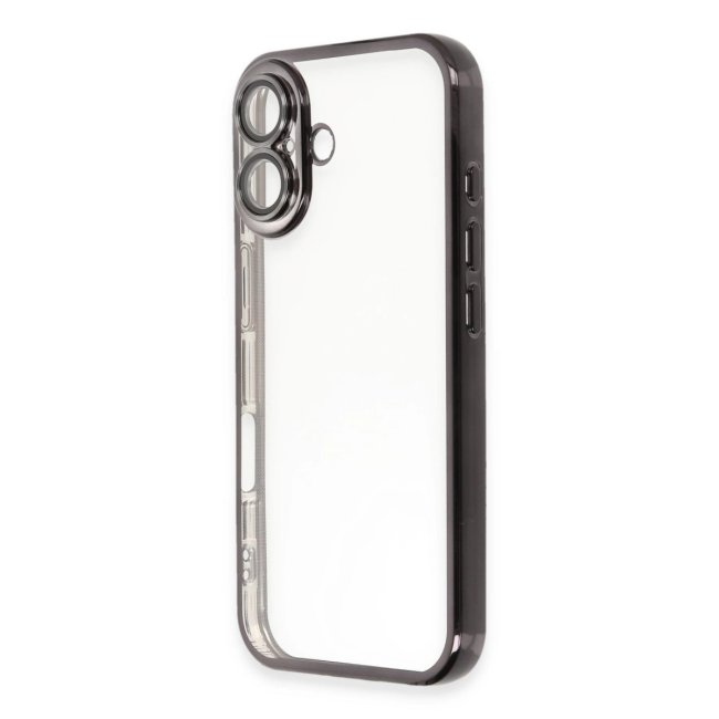 İphone 16 Kılıf Razer Lensli Silikon - Siyah