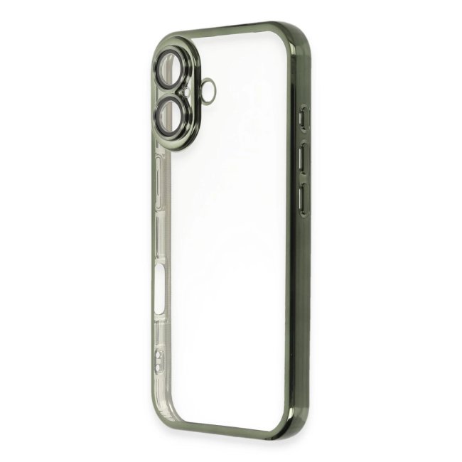 İphone 16 Plus Kılıf Razer Lensli Silikon - Yeşil