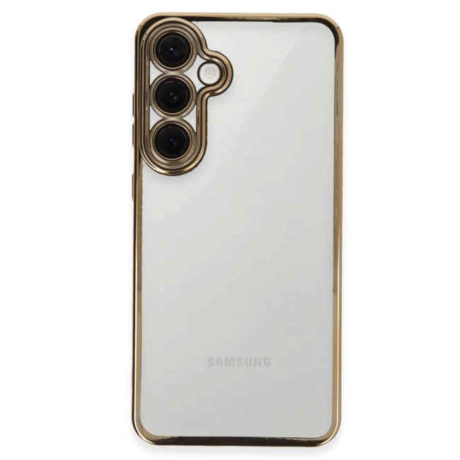 Samsung Galaxy S24 Fe Kılıf Razer Lensli Silikon - Gold
