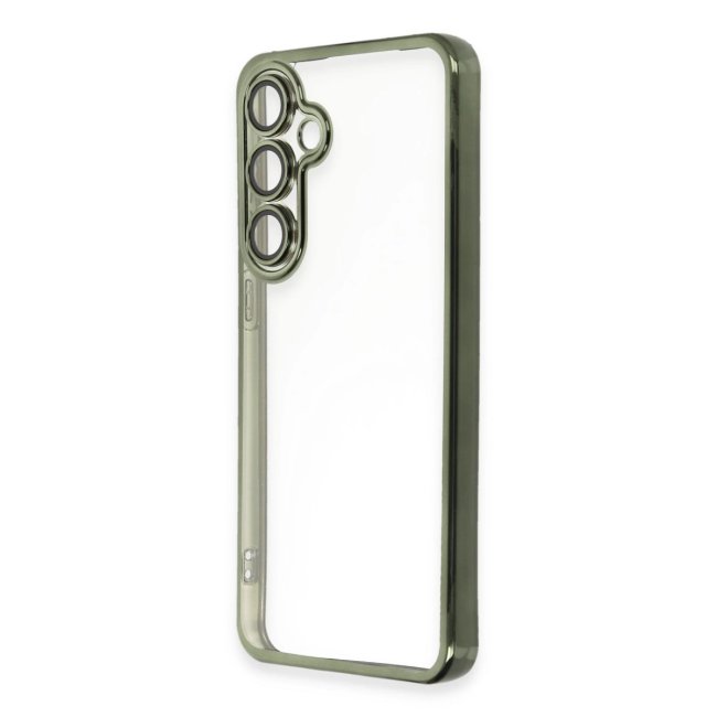 Samsung Galaxy S24 Fe Kılıf Razer Lensli Silikon - Yeşil