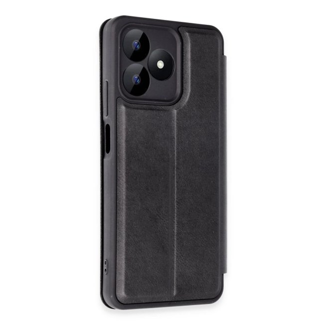 Realme Note 50 4g Kılıf Flip Cover - Siyah