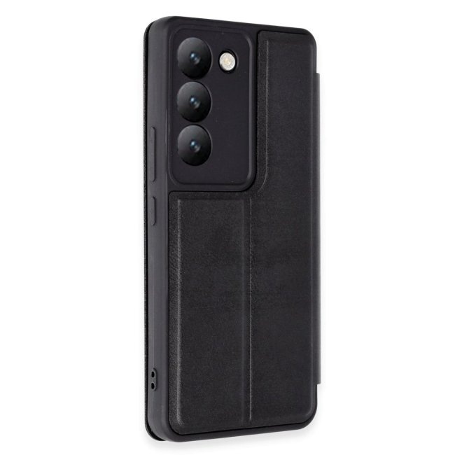 Vivo V30 Lite 4g Kılıf Flip Cover - Siyah