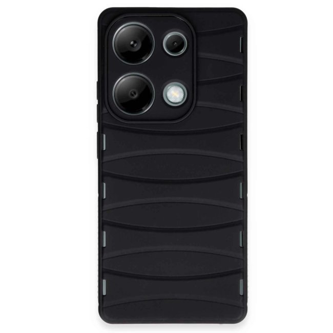 Xiaomi Redmi Note 13 Pro 4g Kılıf Bibercas Silikon Kapak - Siyah