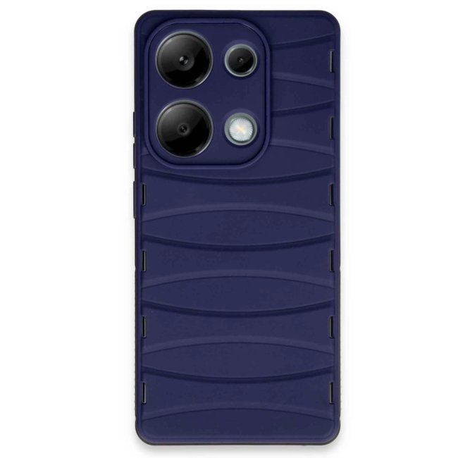Xiaomi Redmi Note 13 Pro 4g Kılıf Bibercas Silikon Kapak - Lacivert