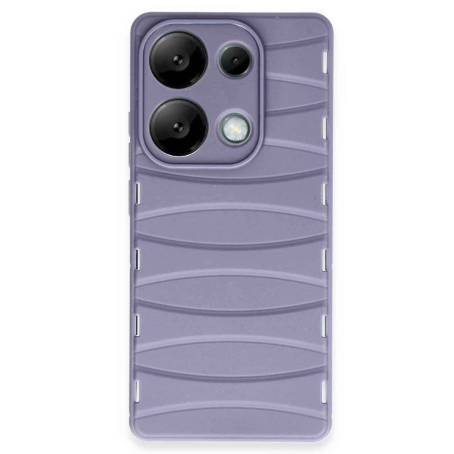 Xiaomi Redmi Note 13 Pro 4g Kılıf Bibercas Silikon Kapak - Lila