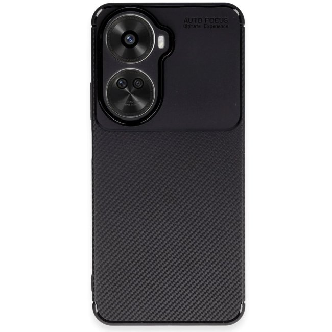 Huawei Nova 12 Se Kılıf Auto Focus Karbon Kapak - Siyah