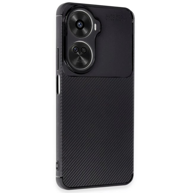 Huawei Nova 12 Se Kılıf Auto Focus Karbon Kapak - Siyah