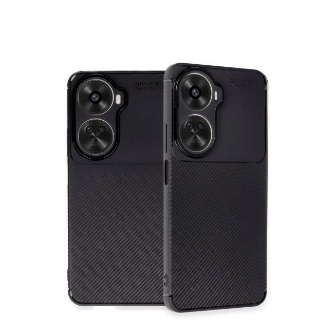 Huawei Nova 12 Se Kılıf Auto Focus Karbon Kapak - Siyah