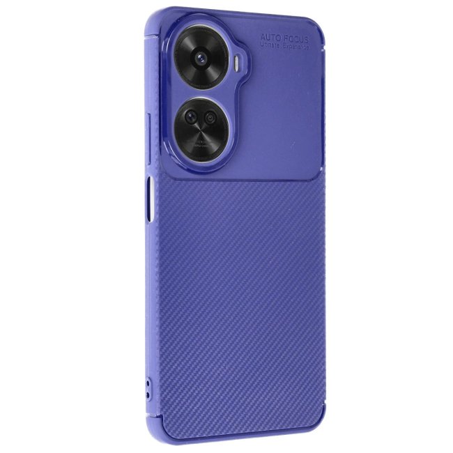 Huawei Nova 12 Se Kılıf Auto Focus Karbon Kapak - Lacivert