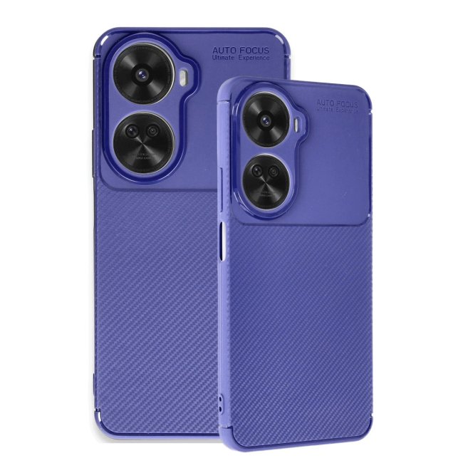 Huawei Nova 12 Se Kılıf Auto Focus Karbon Kapak - Lacivert
