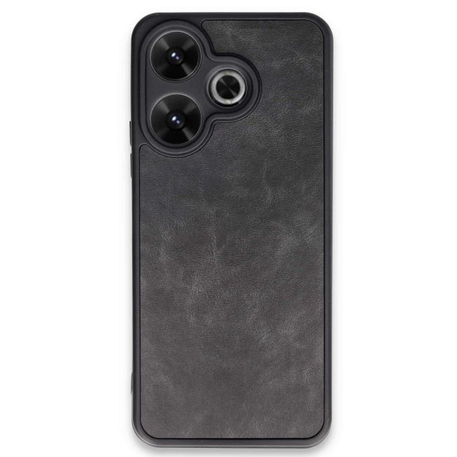 Xiaomi Redmi 13 4g Kılıf Aras Deri Kapak - Siyah