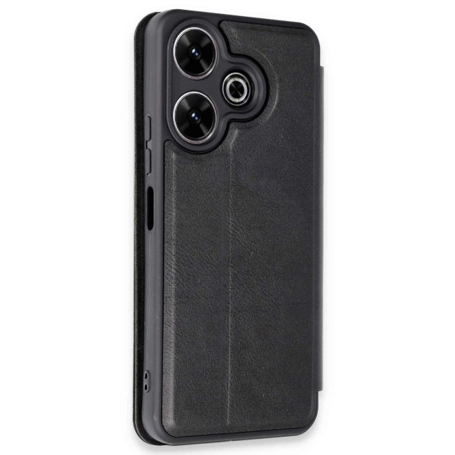 Xiaomi Redmi 13 4g Kılıf Flip Cover - Siyah