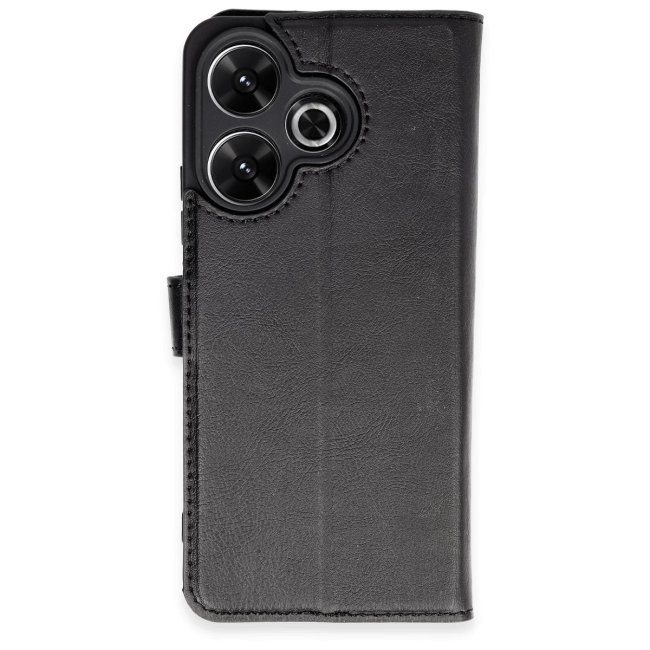 Xiaomi Redmi 13 4g Kılıf Trend S Plus Kapaklı Kılıf - Siyah