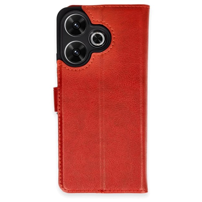 Xiaomi Redmi 13 4g Kılıf Trend S Plus Kapaklı Kılıf - Kırmızı