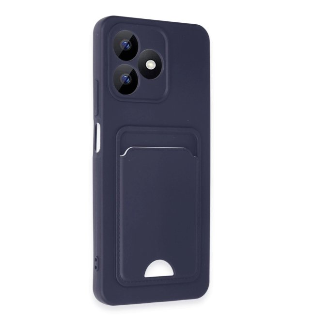 Realme Note 50 4g Kılıf Kelvin Kartvizitli Silikon - Lacivert