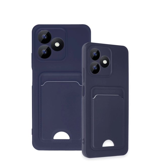 Realme Note 50 4g Kılıf Kelvin Kartvizitli Silikon - Lacivert