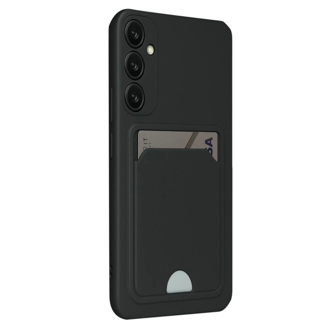 Samsung Galaxy S24 Fe Kılıf Kelvin Kartvizitli Silikon - Siyah