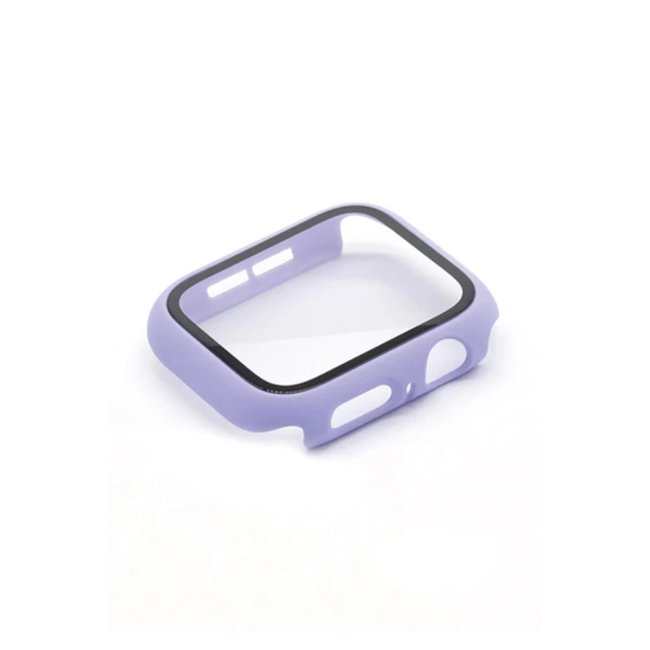 Apple Watch 38mm Camlı Kasa Ekran Koruyucu - Lila