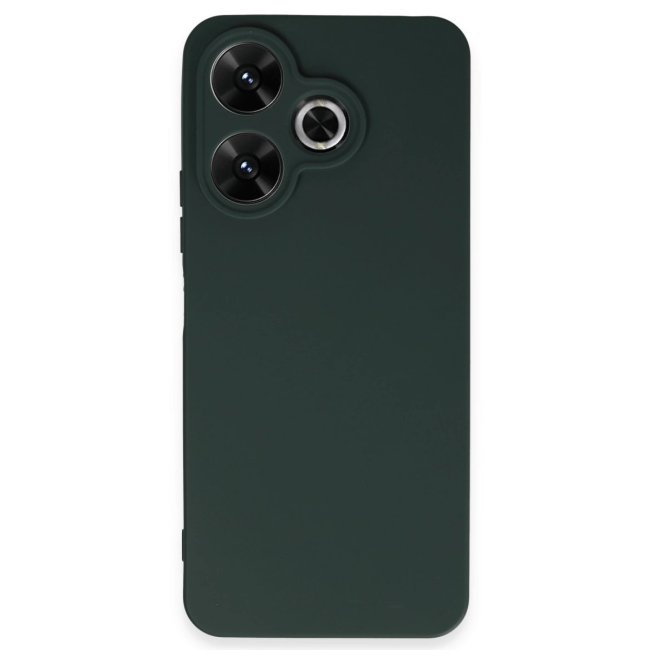 Xiaomi Redmi 13 4g Kılıf First Silikon - Koyu Yeşil