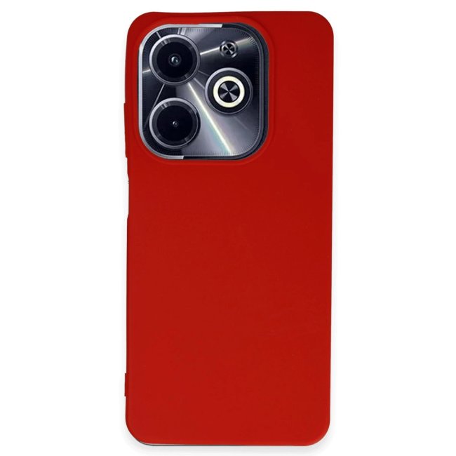 İnfinix Hot 40i Kılıf First Silikon - Kırmızı