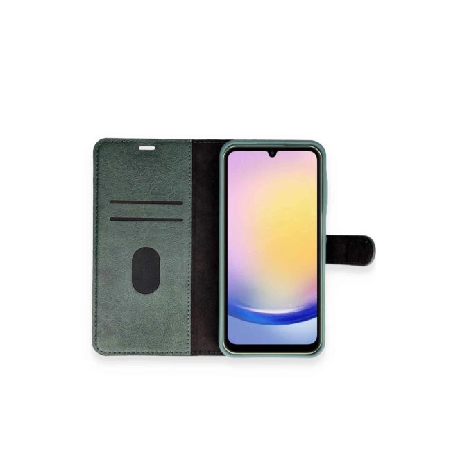 Vivo Y18 Kılıf Trend S Plus Kapaklı Kılıf - Yeşil