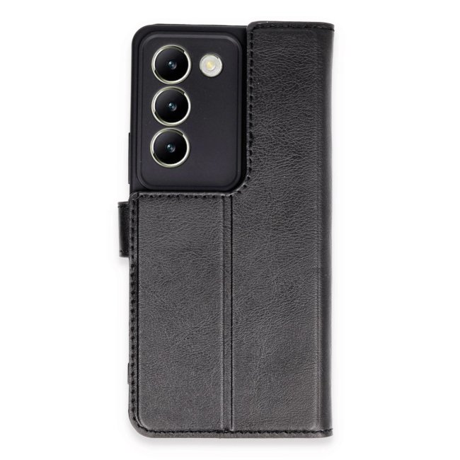 Vivo V30 Lite 4g Kılıf Trend S Plus Kapaklı Kılıf - Siyah