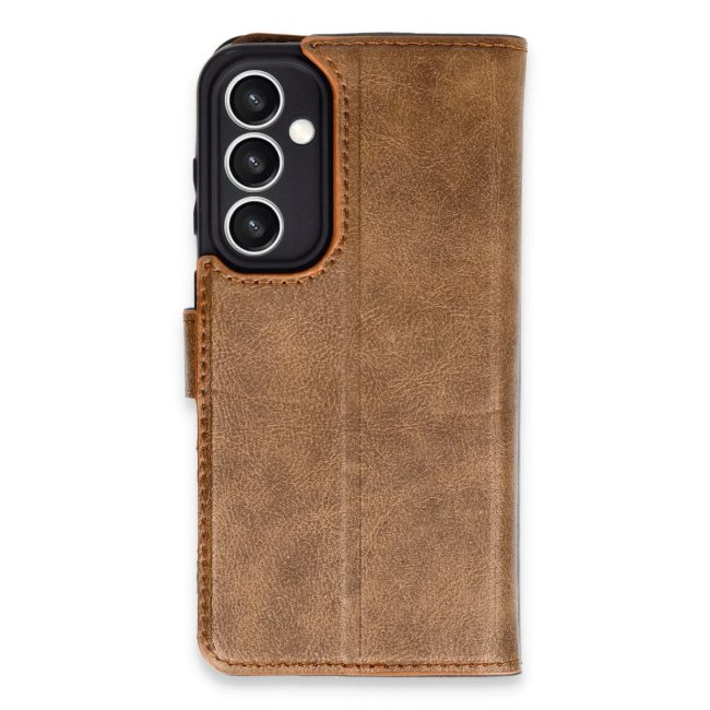 Samsung Galaxy S23 Fe Kılıf Trend S Plus Kapaklı Kılıf - Taba