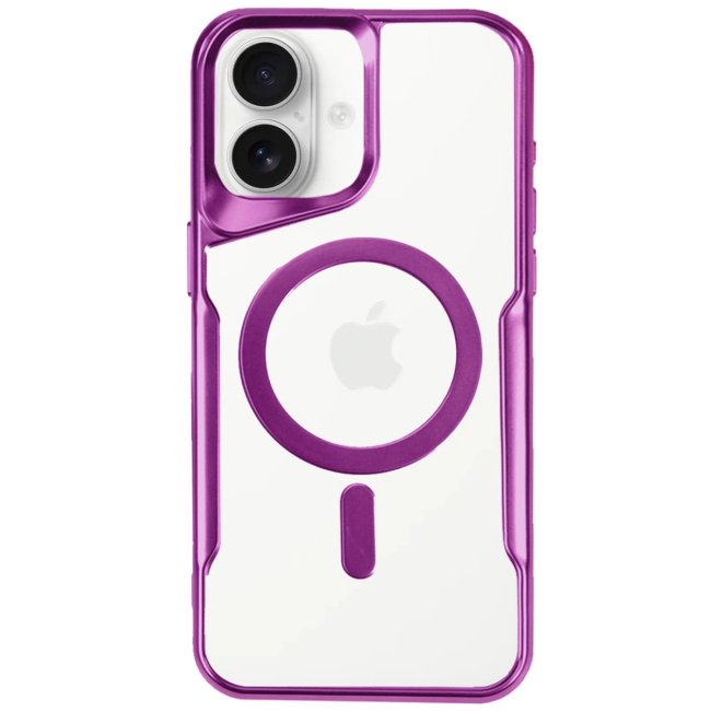 İphone 16 Kılıf Boyi Magsafe Silikon Kapak - Pembe