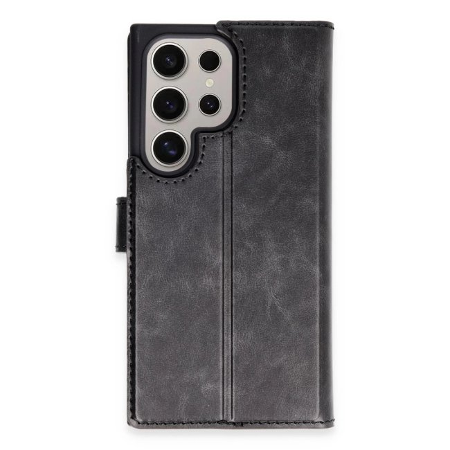 Samsung Galaxy S24 Ultra Kılıf Trend S Plus Kapaklı Kılıf - Siyah