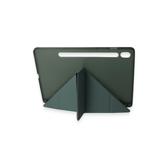 Samsung Galaxy T870 Tab S7 11 Kılıf Kalemlikli Mars Tablet Kılıfı - Koyu Yeşil