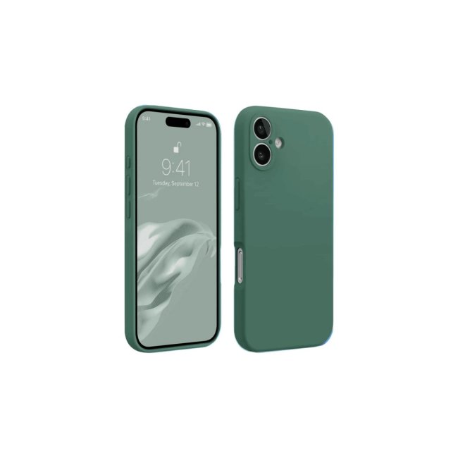 İphone 16 Kılıf First Silikon - Koyu Yeşil