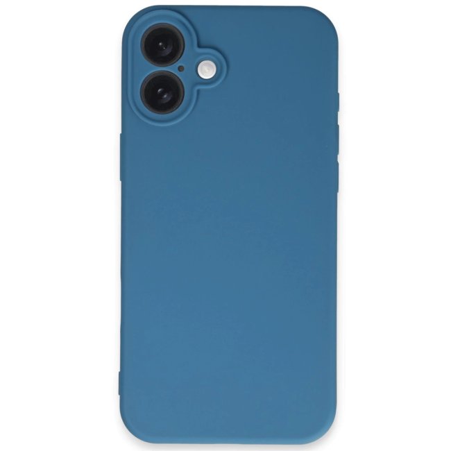 İphone 16 Plus Kılıf First Silikon - Mavi