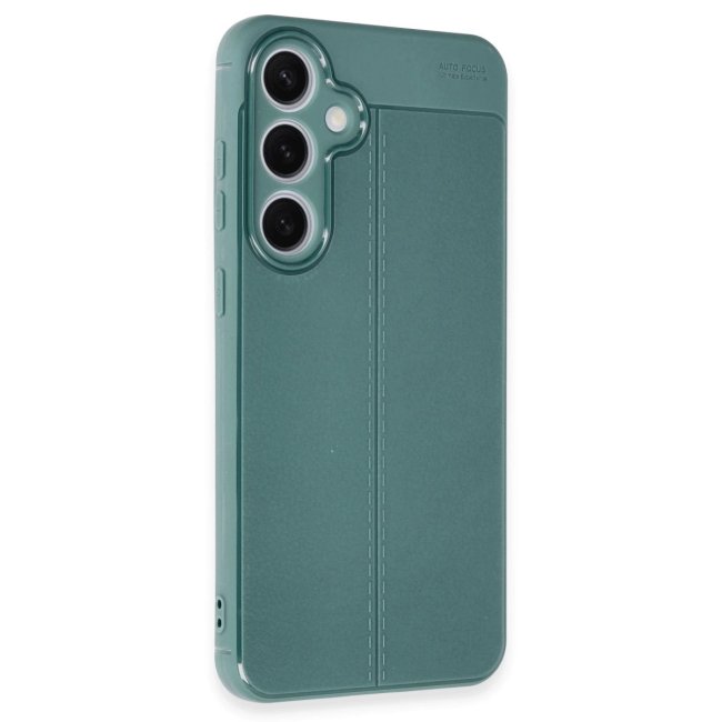 Samsung Galaxy S24 Fe Kılıf Auto Focus Kapak - Koyu Yeşil
