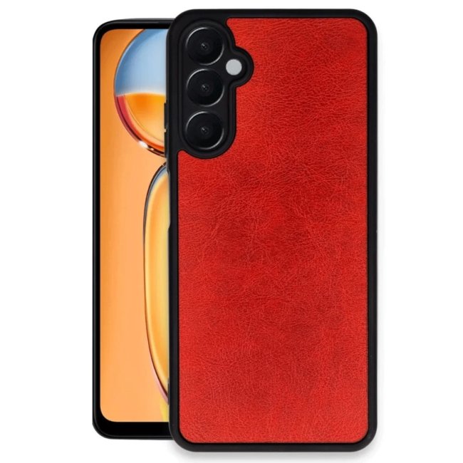 Samsung Galaxy S24 Fe Kılıf Aras Deri Kapak - Kırmızı