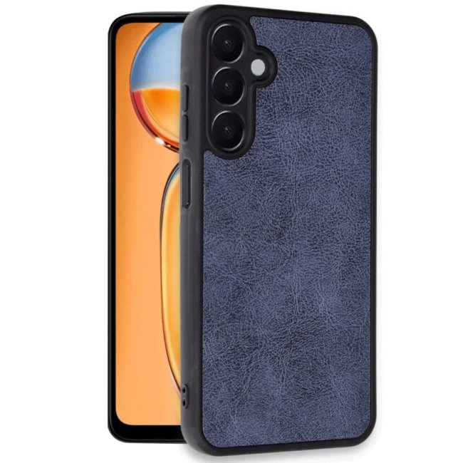 Samsung Galaxy S24 Fe Kılıf Aras Deri Kapak - Lacivert