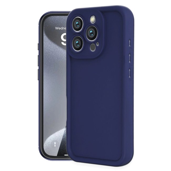 İphone 16 Pro Kılıf Viera Silikon - Lacivert