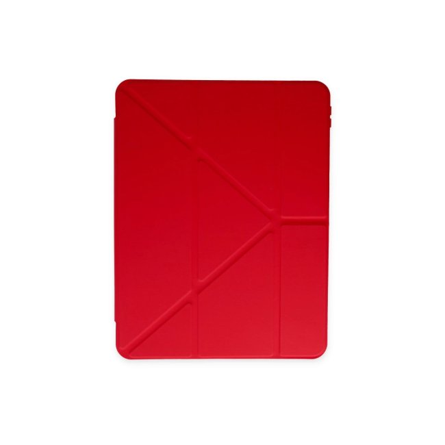 İpad Pro 11 (2024) Kılıf Kalemlikli Mars Tablet Kılıfı - Kırmızı