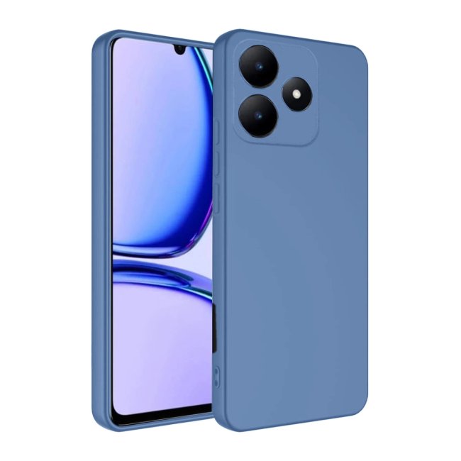 Realme C61 Kılıf First Silikon - Mavi