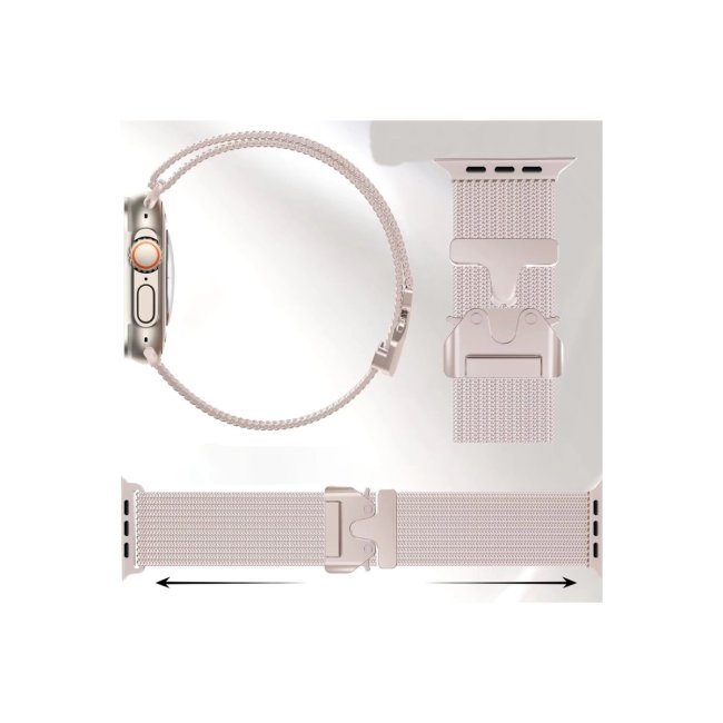 Apple Watch 42mm Milano Metal Kordon - Siyah