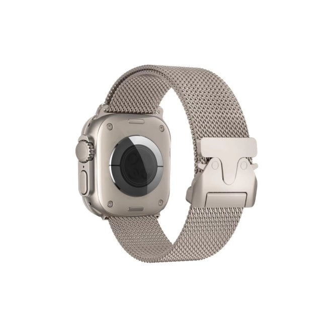 Apple Watch 42mm Milano Metal Kordon - Titan Gri