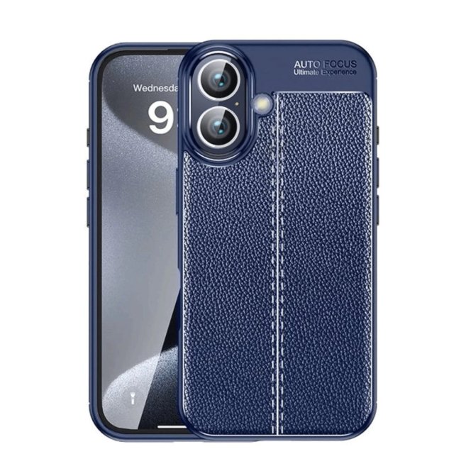 İphone 16 Kılıf Auto Focus Kapak - Lacivert