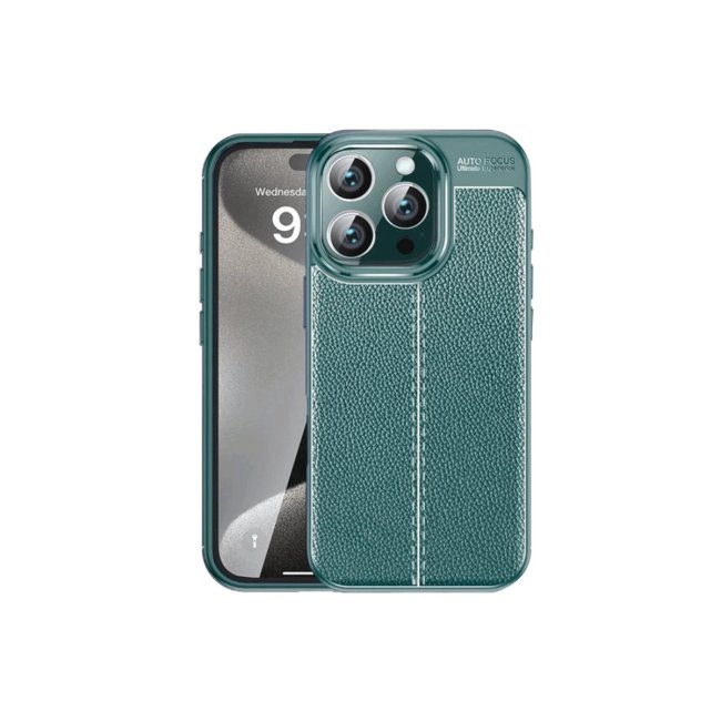 İphone 16 Pro Max Kılıf Auto Focus Kapak - Koyu Yeşil