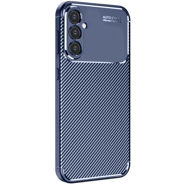 Samsung Galaxy A16 5g Kılıf Auto Focus Karbon Kapak - Lacivert