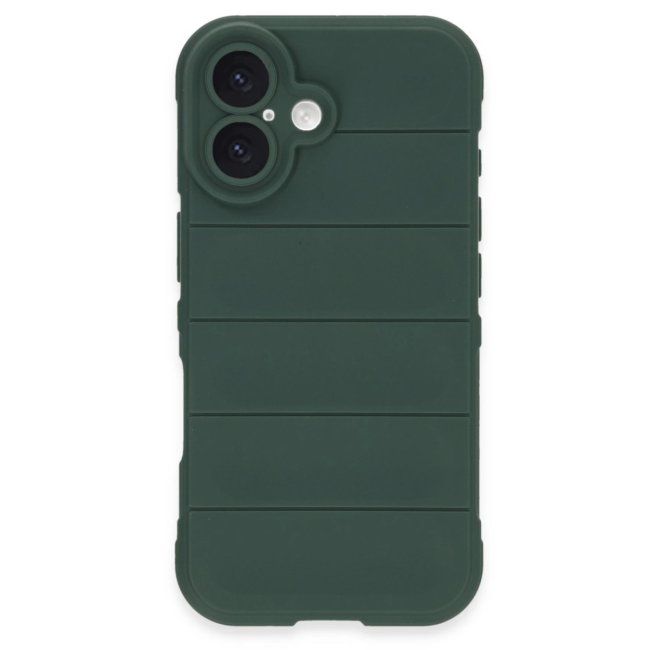 İphone 16 Plus Kılıf Optimum Silikon - Koyu Yeşil